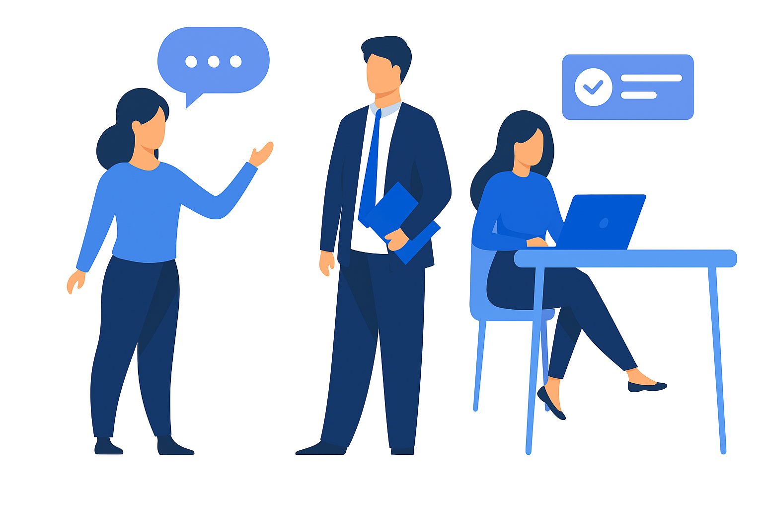 Illustration service de télésecrétariat